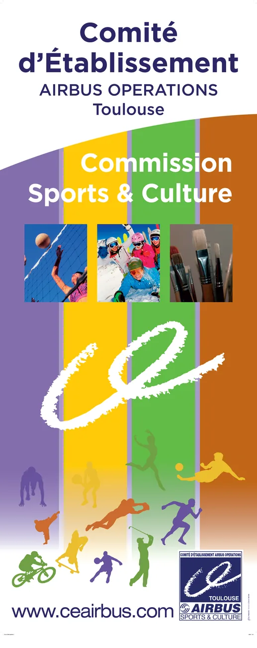 Roll-up Sports et Culture du comité d'établissement Airbus Opérations Toulouse